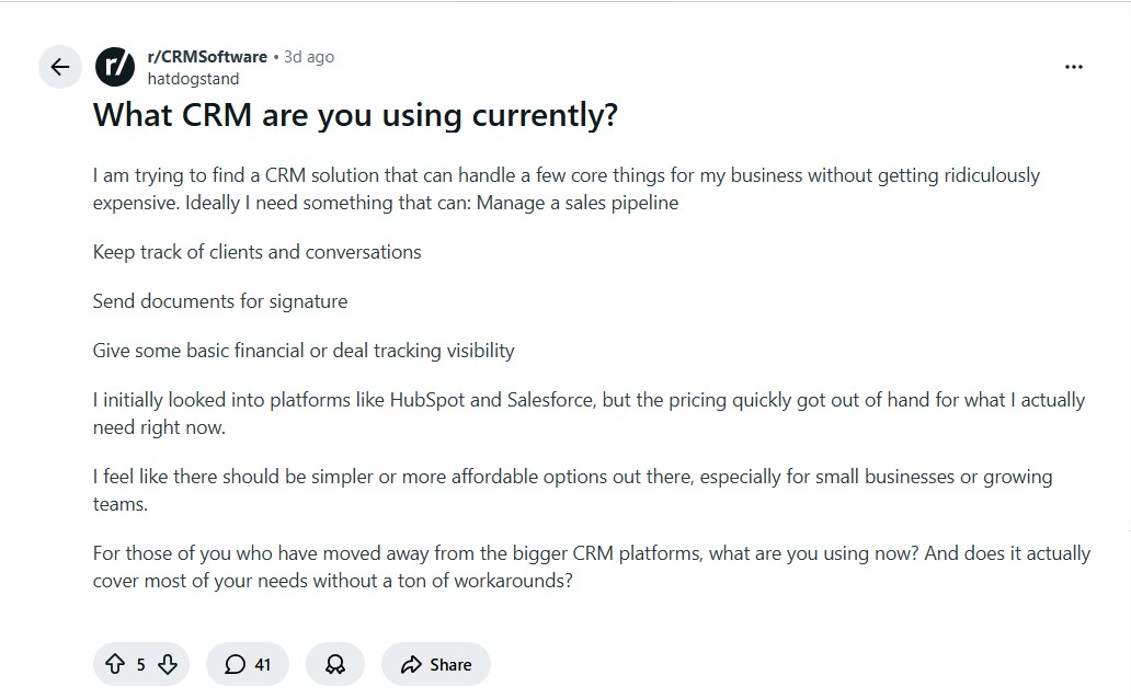 r/CRM